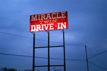 Miracle Twin Drive-In Theatre - Sign (newer photo)